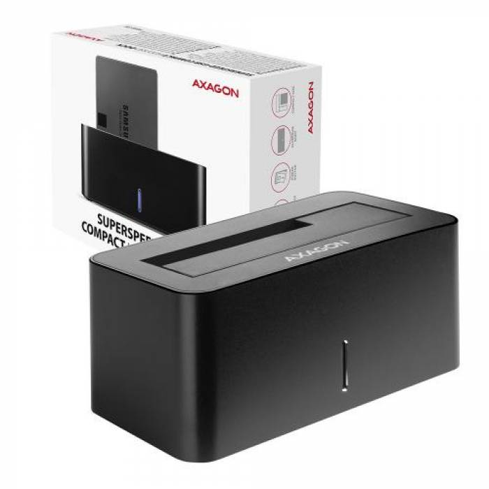Rack HDD AXAGON ADSA-SN Compact, USB 3.0, Black