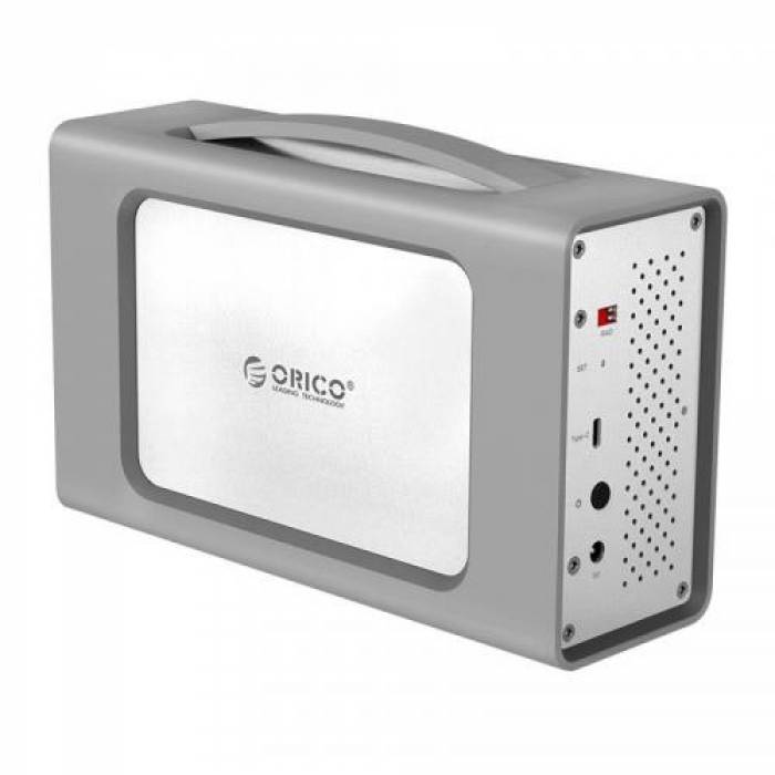 Rack HDD Orico RS200RC3, SATA3, USB 3.1 Tip C, 2x 3.5inch, Silver