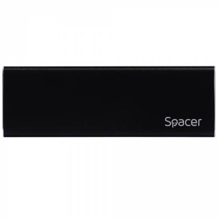 Rack HDD Spacer SPR-M2TYPEC-01, USB-C, 2.5inch, Black