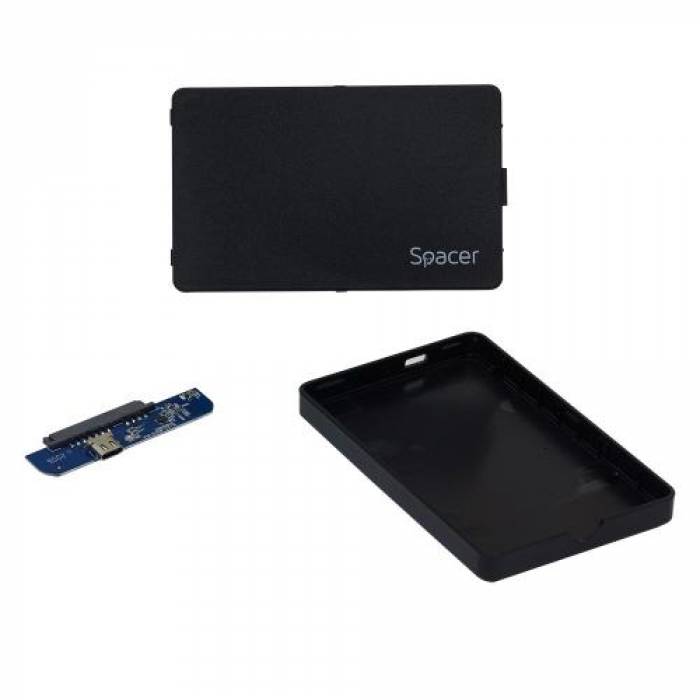 Rack HDD Spacer SPR-TYPE-C-01, USB-C, 2.5inch, Black