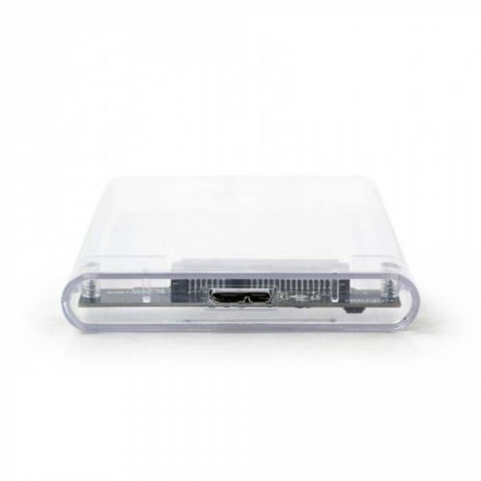 Rack HDD/SSD Gembird, SATA - USB 3.0, 2.5inch, Transparent