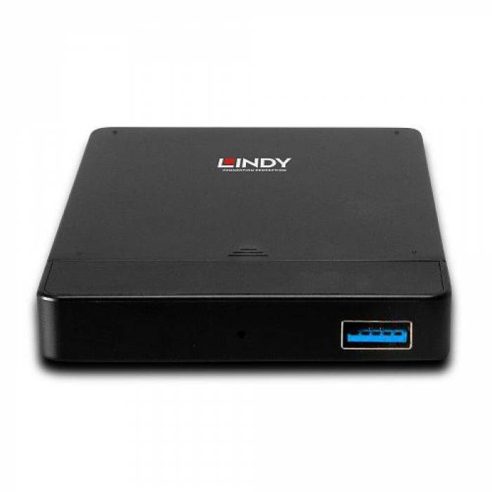Rack HDD/SSD Lindy LY-43331, USB 3.0, SATA, 2.5inch, Black
