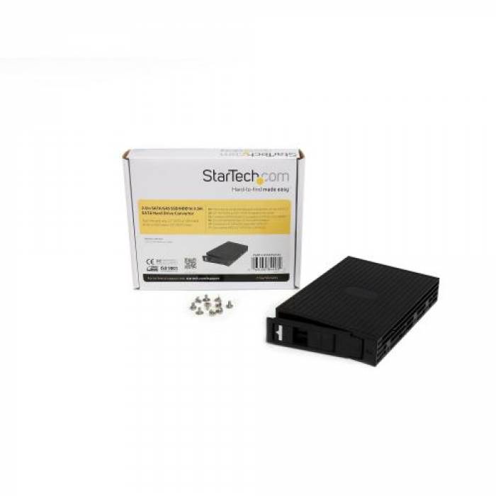 Rack HDD Startech 25SATSAS35, SATA, Black