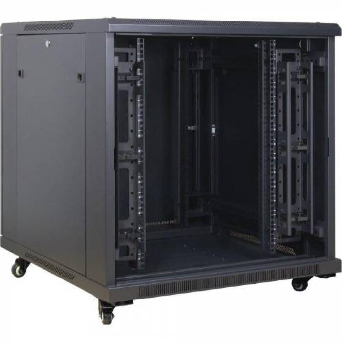 Rack Inter-Tech SNB-8815, 19inch, 15U, 800x800mm, Black