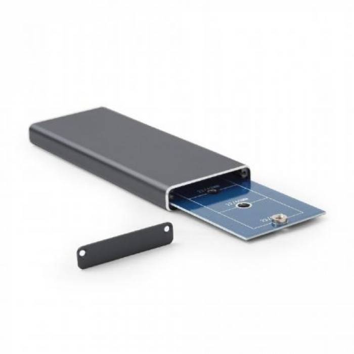 Rack SSD Gembird, M.2 - USB 3.0, Black