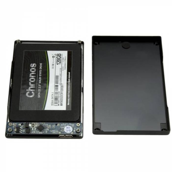 Rack SSD/HDD Startech SAT2510BU32, USB 3.0 Tip B, 2.5inch, Black