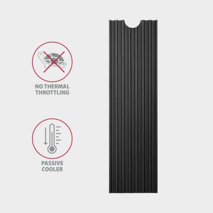 Radiator SSD Axagon CLR-M2L3, Black