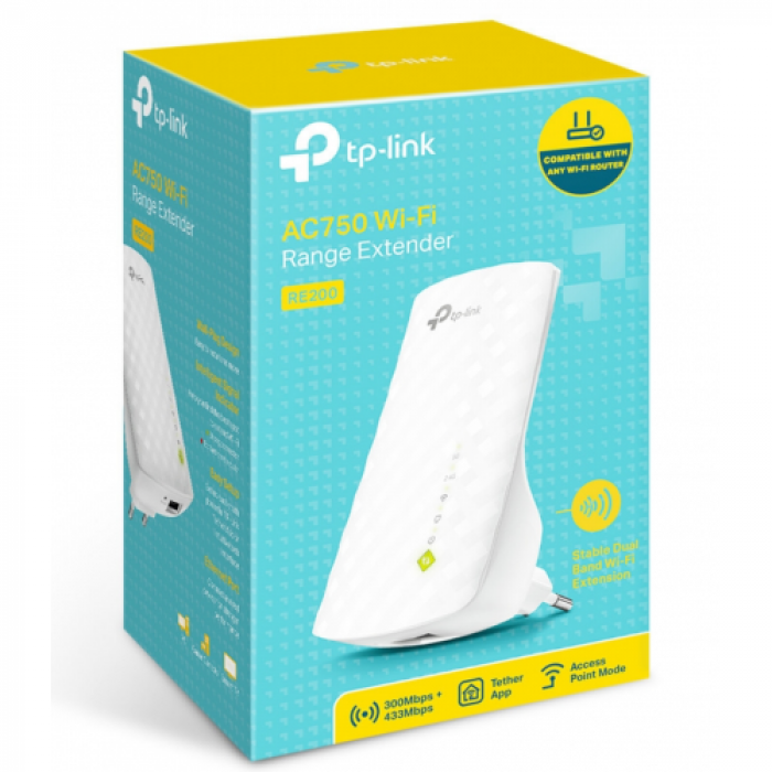 Range Extender TP-LINK RE200, White