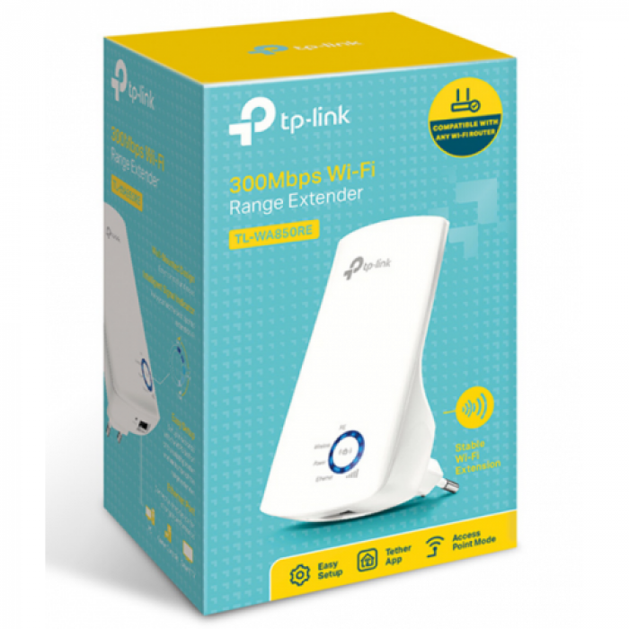 Range Extender TP-Link TL-WA850RE, White