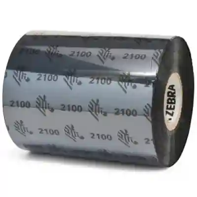 Ribbon Zebra 2100 Wax, 80 x 450m, Black