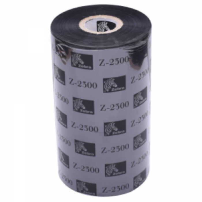 Ribbon Zebra 2300 Wax, 220 x 450m, Black