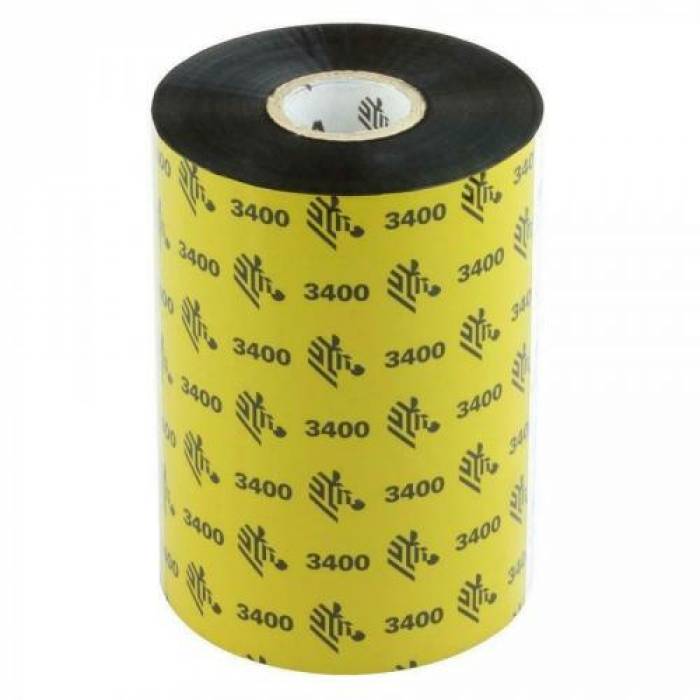 Ribbon Zebra 3400 Wax-Resin, 110 x 450m, Black