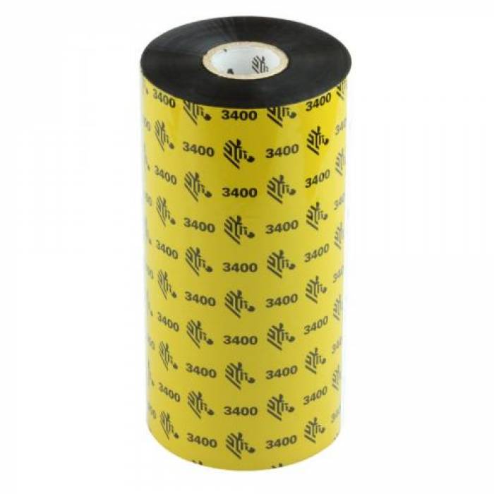 Ribbon Zebra 3400 Wax-Resin, 156 x 450m, Black