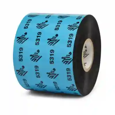 Ribbon Zebra 5319 Wax, 89 x 450m, Black