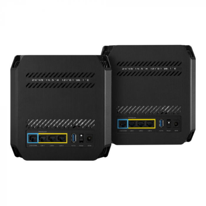 Router ASUS ROG Rapture GT6 Black, 3x LAN, 2bucati