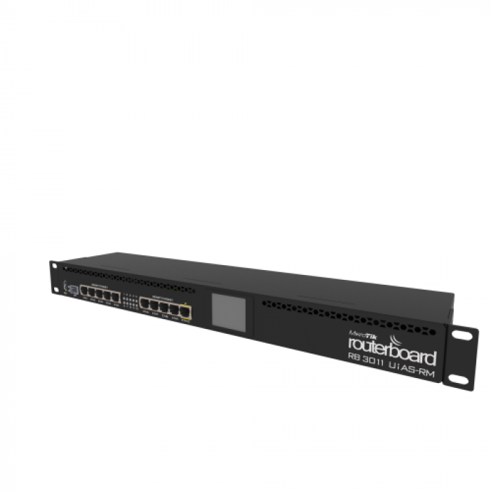 Router Mikrotik RB3011UIAS-RM, 10x LAN