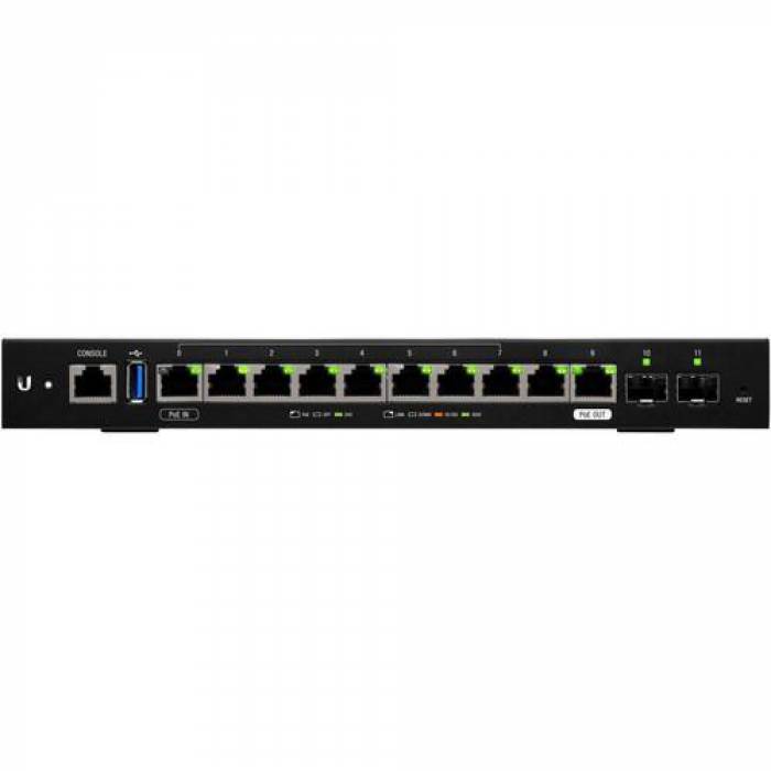 Router Ubiquiti ER-12, 10 Porturi, PoE