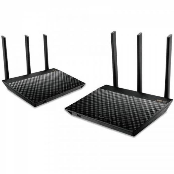 Router wireless ASUS RT-AC67U, 4x LAN, 2 Bucati