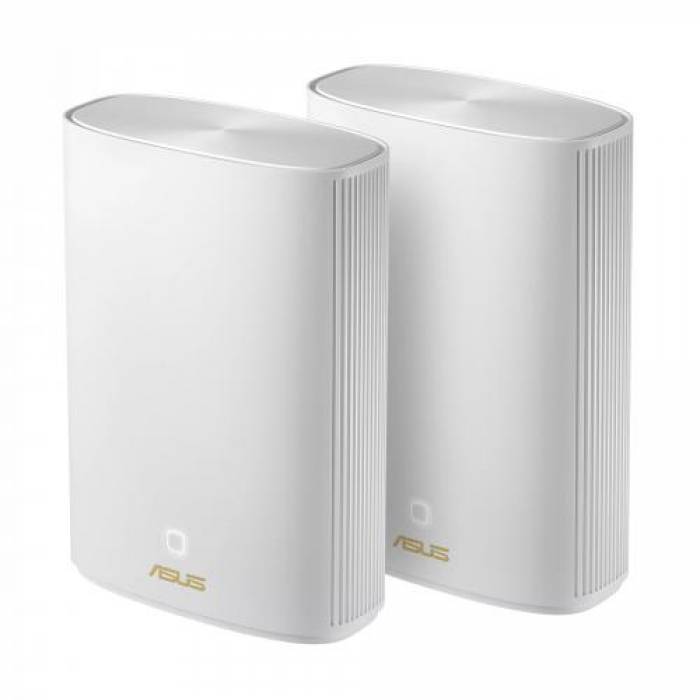 Router wireless Asus ZenWIFI AX Hybrid XP4 White, 1x LAN, 2 bucati