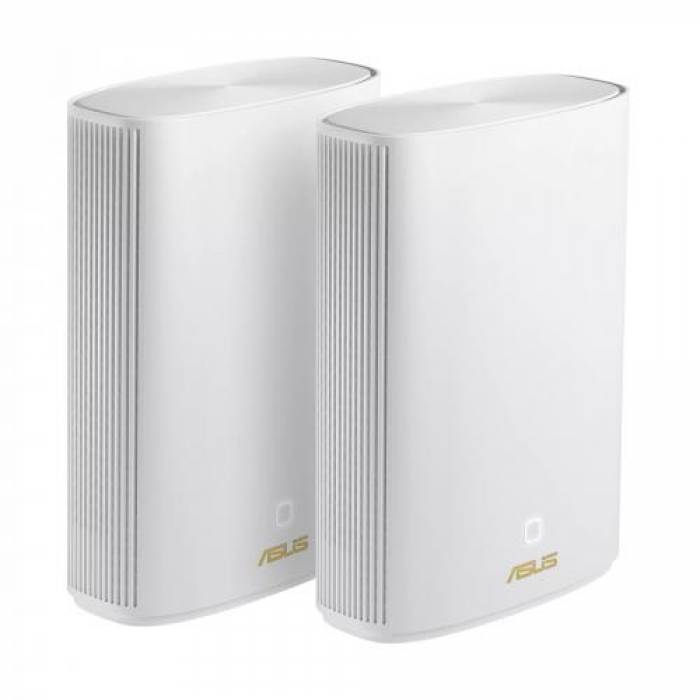 Router wireless Asus ZenWIFI AX Hybrid XP4 White, 1x LAN, 2 bucati