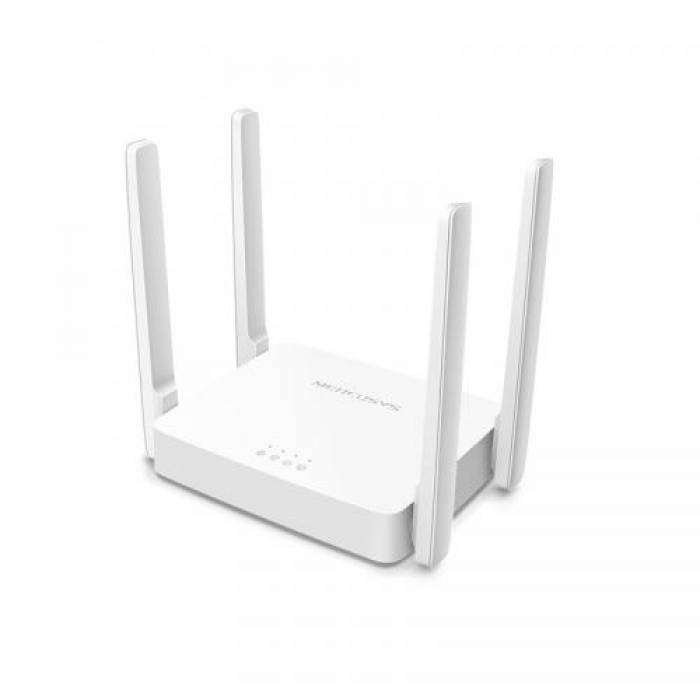 Router Wireless Mercusys AC10 Dual-Band, 4x LAN