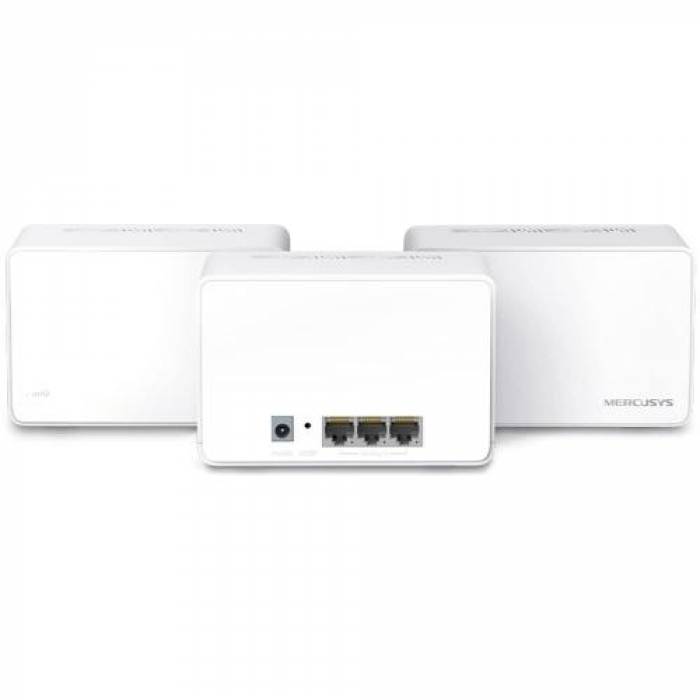 Router wireless Mercusys Halo H80X, 3x LAN, 3 bucati