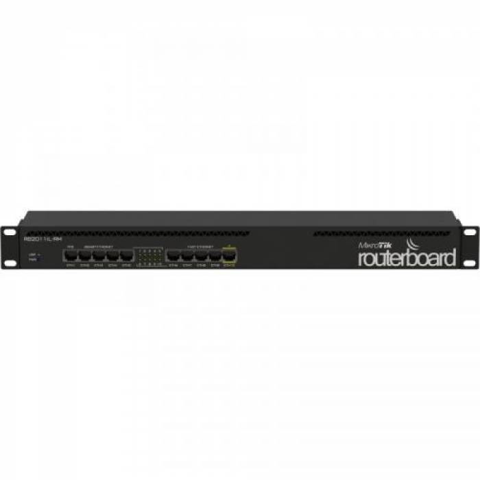 Router Wireless MikroTik RB2011iL-RM, 10x LAN