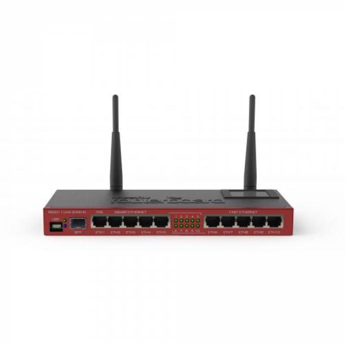 Router Wireless Mikrotik RB2011UiAS-2HnD-IN, 10x LAN