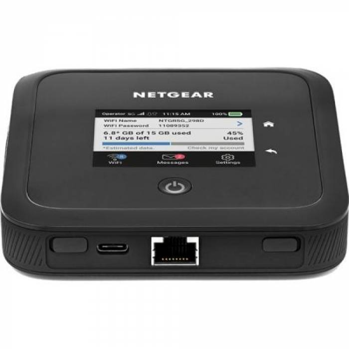 Router Wireless Netgear Nighthawk MR5200, 5G, 1 x WAN Router Wireless Netgear Nighthawk MR5200, 5G, 1 x WAN