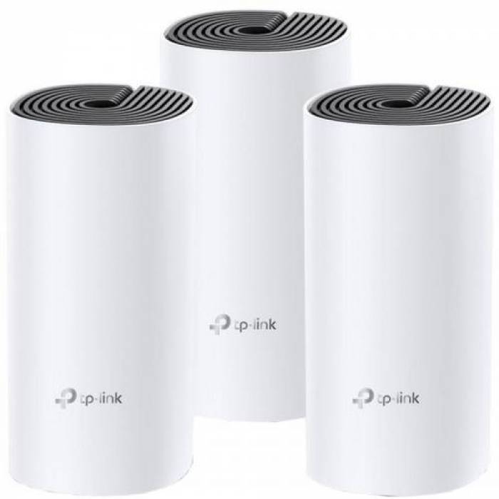 Router wireless TP-LINK Mesh Deco E4 Dual-Band, 2x LAN, 3 bucati