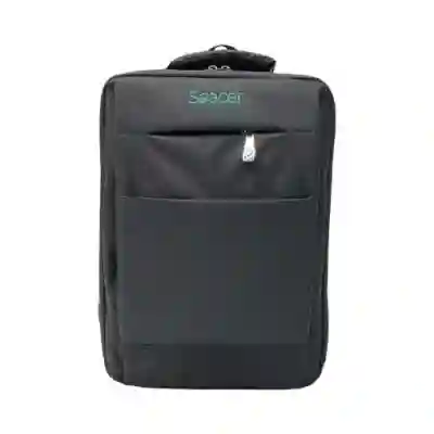 Rucsac Spacer New York pentru laptop de 17inch, Black