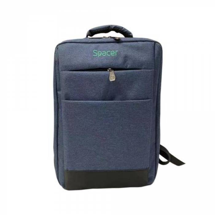 Rucsac Spacer New York pentru laptop de 17inch, Blue