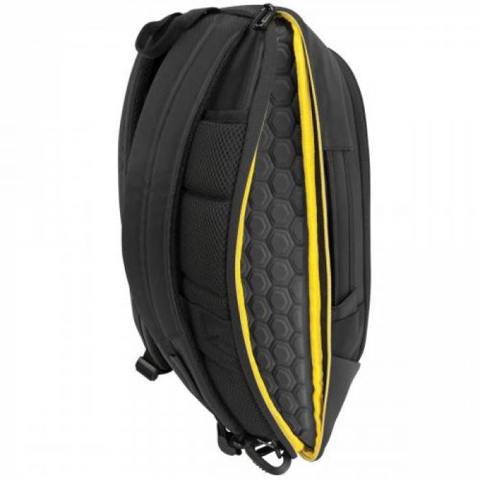 Rucsac Targus CityGear pentru laptop de 15.6inch, Black-Yellow