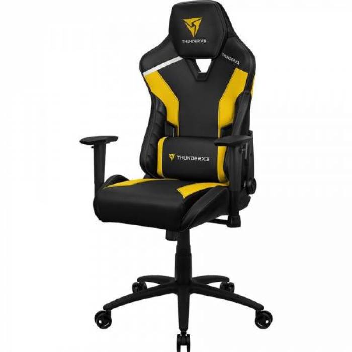 Scaun gaming Aerocool Thunder X3 TC3, Black-Yellow