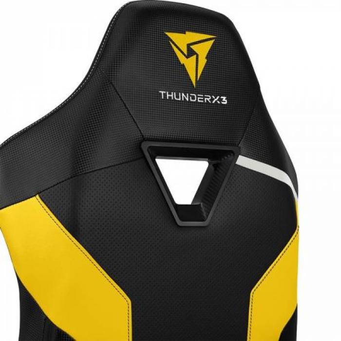 Scaun gaming Aerocool Thunder X3 TC3, Black-Yellow