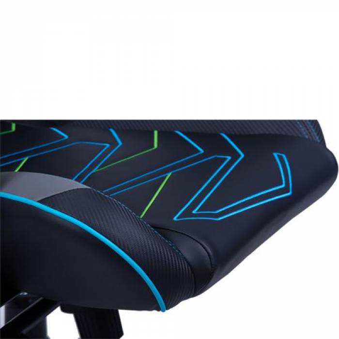 Scaun gaming AQIRYS Hyperion, Black-Blue-Grey