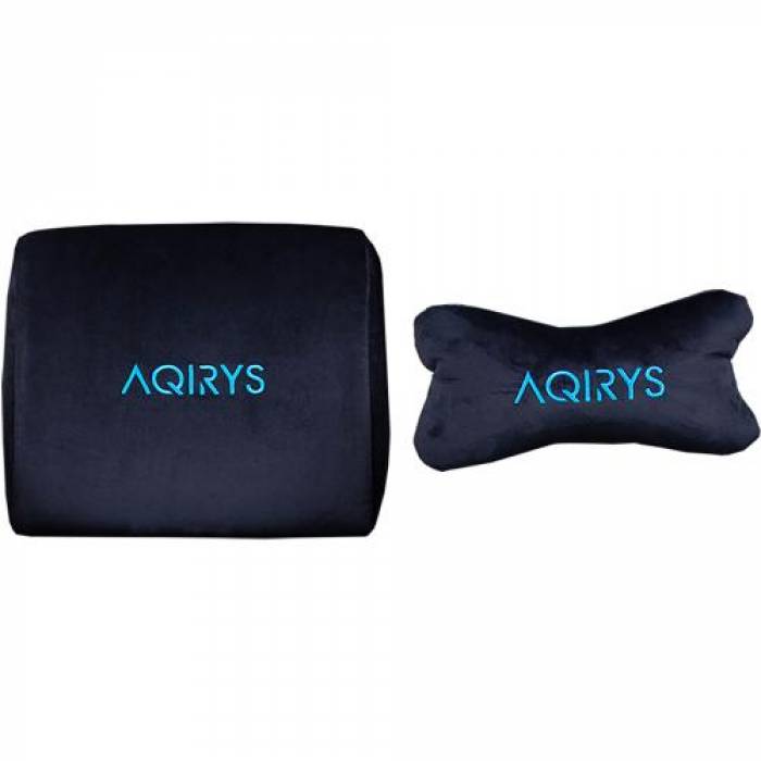 Scaun gaming AQIRYS Hyperion, Black-Blue-Grey