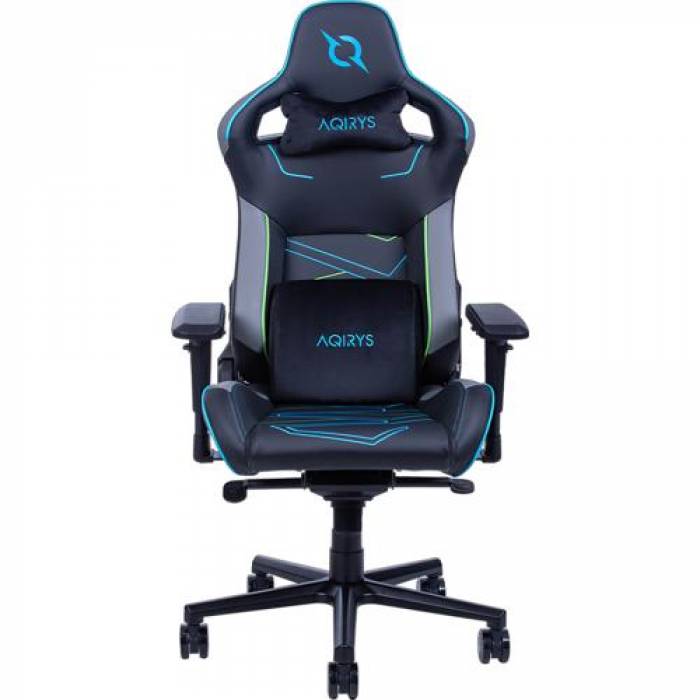 Scaun gaming AQIRYS Hyperion, Black-Blue-Grey