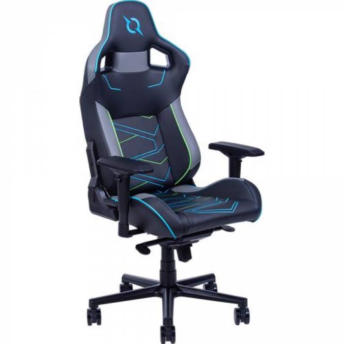 Scaun gaming AQIRYS Hyperion, Black-Blue-Grey