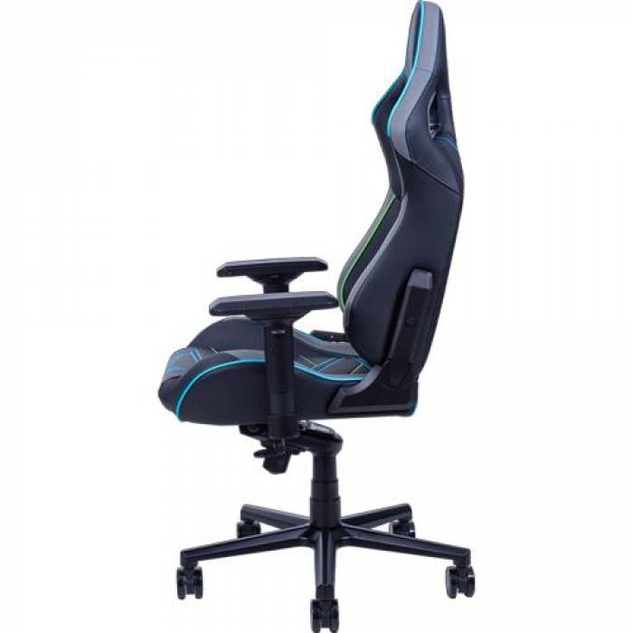 Scaun gaming AQIRYS Hyperion, Black-Blue-Grey