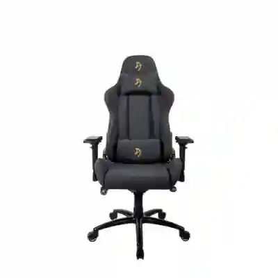 Scaun gaming Arozzi Verona Signature Soft Fabric, Black-Gold