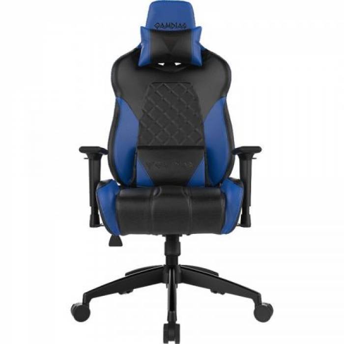 Scaun gaming Gamdias Achilles E1 L, RGB, Black-Blue