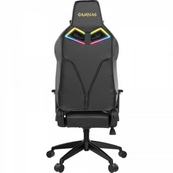 Scaun gaming Gamdias Achilles E1 L, RGB, Black