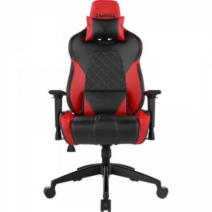 Scaun gaming Gamdias Achilles E1 L, RGB, Black-Red