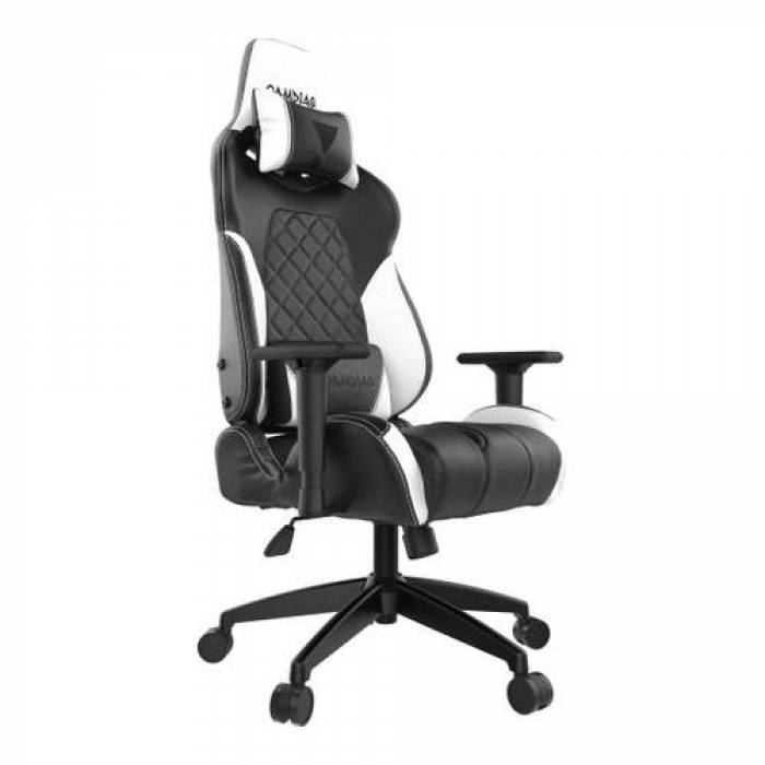 Scaun gaming Gamdias Achilles E1 L, RGB, Black-White