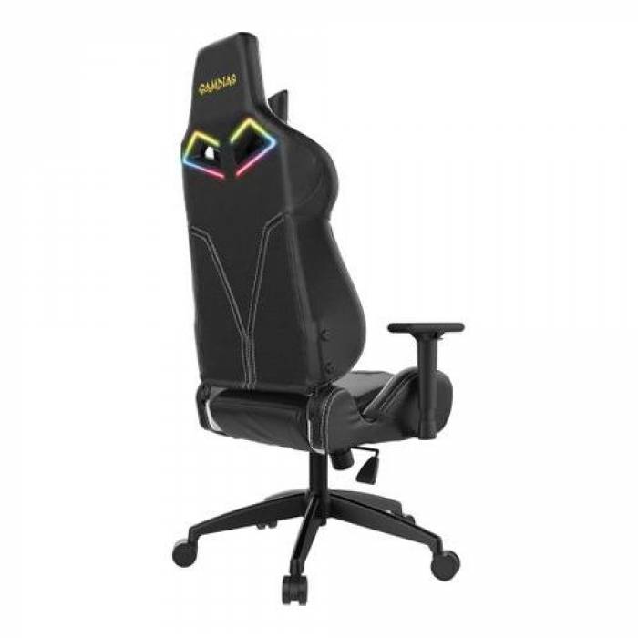 Scaun gaming Gamdias Achilles E1 L, RGB, Black-White