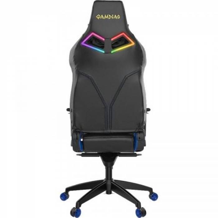 Scaun gaming Gamdias Achilles M1 L, RGB, Black-Blue