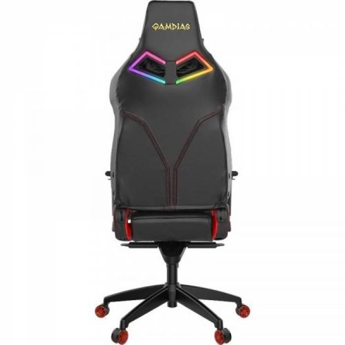 Scaun gaming Gamdias Achilles M1 L, RGB, Black-Red