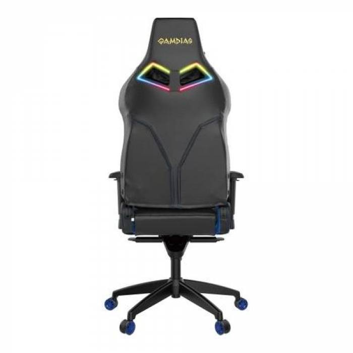 Scaun gaming Gamdias Achilles P1 L, RGB, Black-Blue