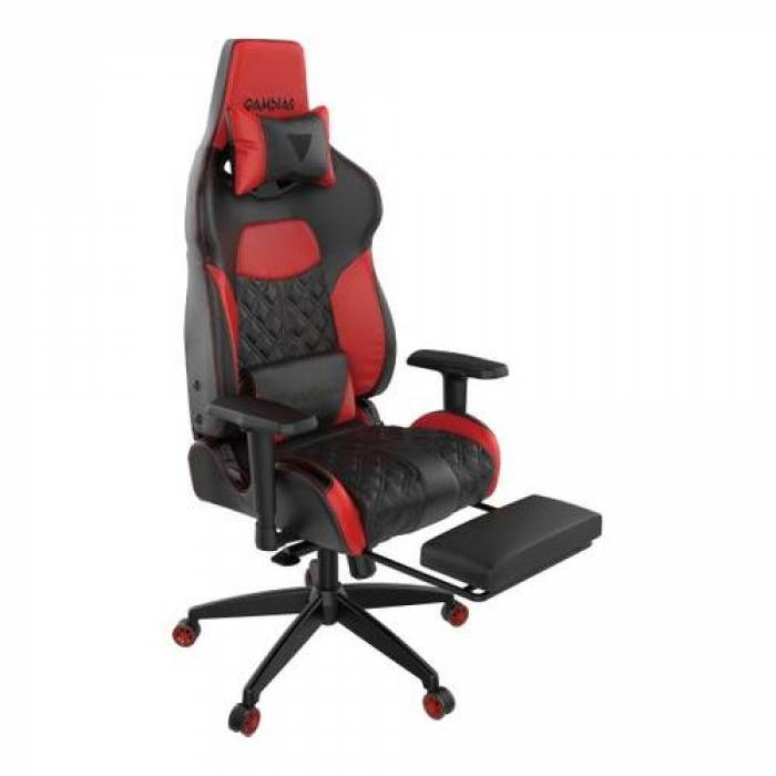 Scaun gaming Gamdias Achilles P1 L, RGB, Black-Red